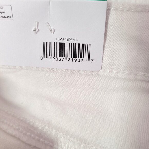 Ella Moss Women's Mid-Rise Straight Leg Ankle White Jeans Size 12 - Picture 8 of 11